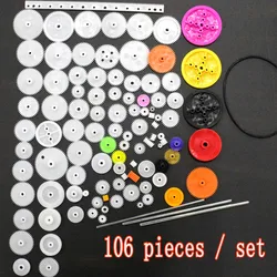 106PCS Styles Toothed Wheels WSFS Gears Plastic All Module 0.5 Robot Parts DIY 106Pcs