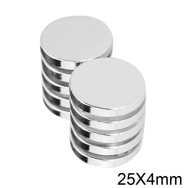 2~30pcs 25x4 Powerful Magnets 25mmx4mm Permanent Round Magnet 25x4mm Fridge Neodymium Magnetic Strong magnet 25*4 mm