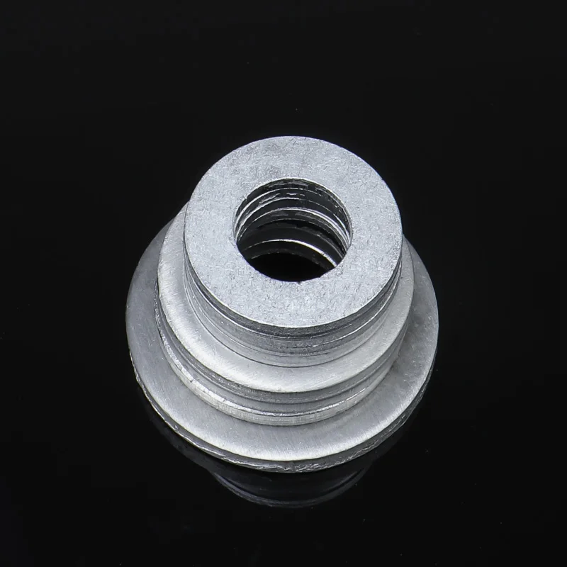 50 Pieces Aluminum Engine Oil Crush Washers M12 M14 M16 Drain Plug Gaskets Compatible with Part 94109-14000 Fits Civic