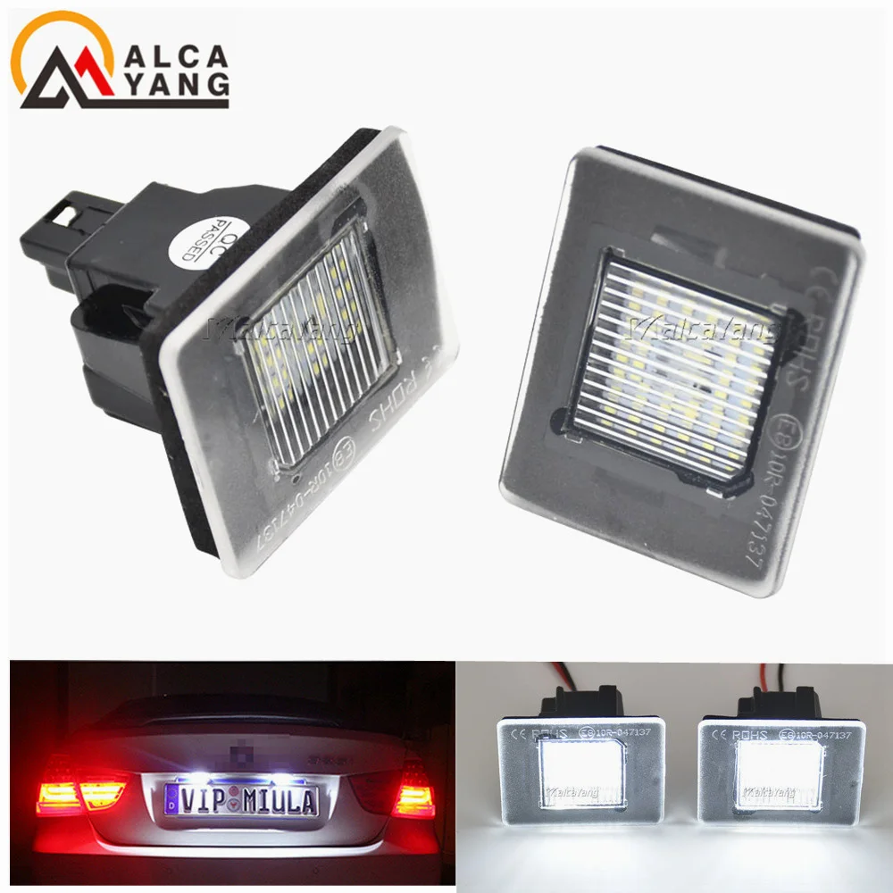 2pcs LED License Plate Light Lamp For Mercedes Benz A W176 CLA C117 CLS W218 GL X166 GLA X156 ML W166 Error Free