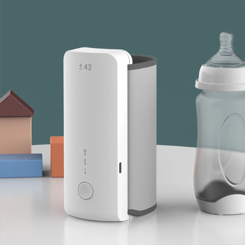 Baby Bottle Warmer USB Rechargeable Wireless Water Heater Cup Constant Temperature Insulation Cover Thermos Accessory for Kids view 3