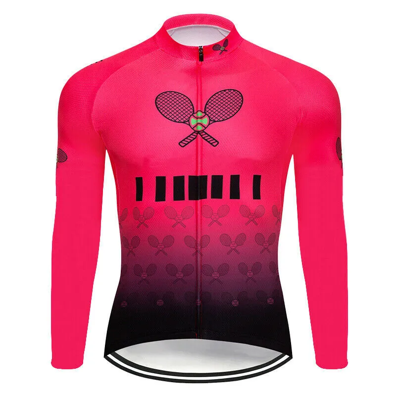 Tight Fitting Jersey Long Sleeve Suit Triathlon Quick-Drying Breathable Cycling Clothes Sport Riding Bike Jacket With Pocket