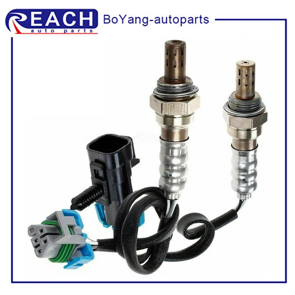 2pcs O2 Oxygen Sensor 4 Wires Upper Upstream Downstream Replacement for Chevrolet Malibu Equinox Saturn Sky Vue 2.4L 234-4242