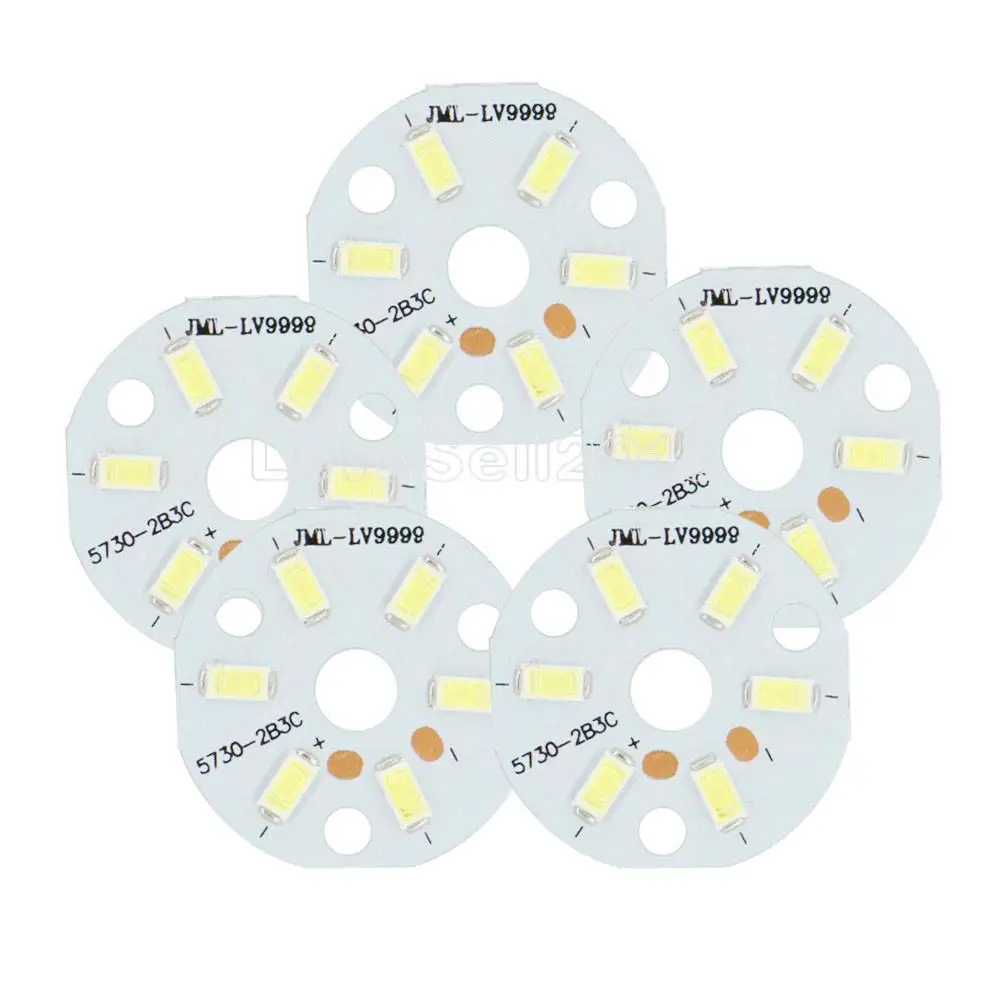 5Pcs 3W LED Board 5730 White LED Emitting Diode SMD Highlight Lamp Panel NEW