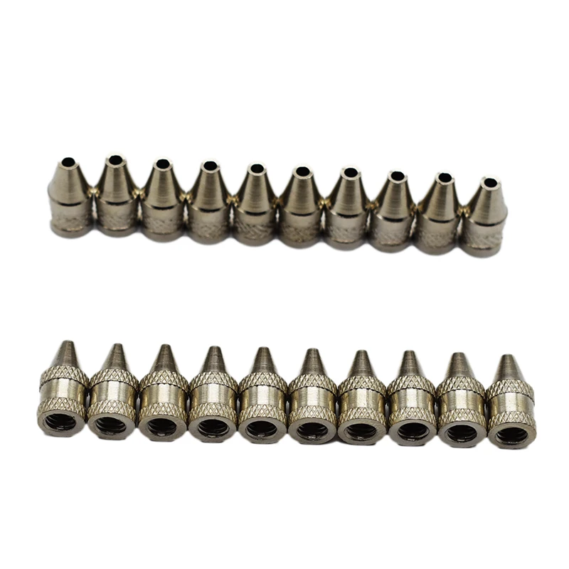 10pcs Practical 2mm Metal Nozzle Iron Tip For Electric Vacuum Solder Sucker / Desoldering Pump Welding Tools