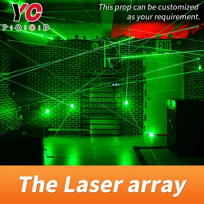 live-action laser array for escape room game adventurer prop laser maze for Chamber of secrets game risking green laser