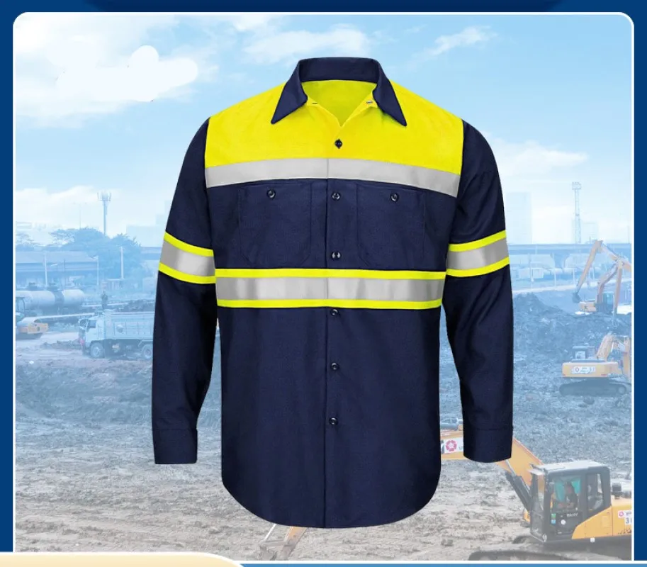 Vêtements de travail d'été en coton à manches longues, uniforme de sécurité, combinaison de travailleur de la construction électrique