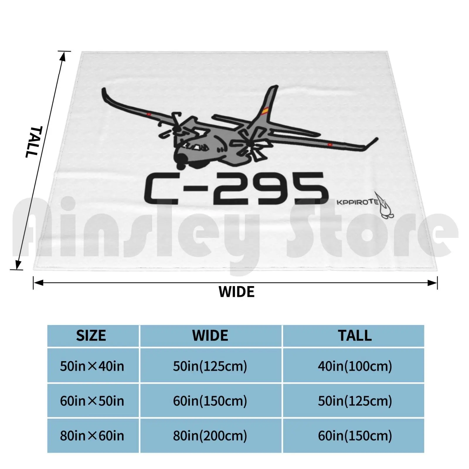 C-295 Blanket For Sofa Bed Travel 295 Airbus Airplane Plane Seville Spain