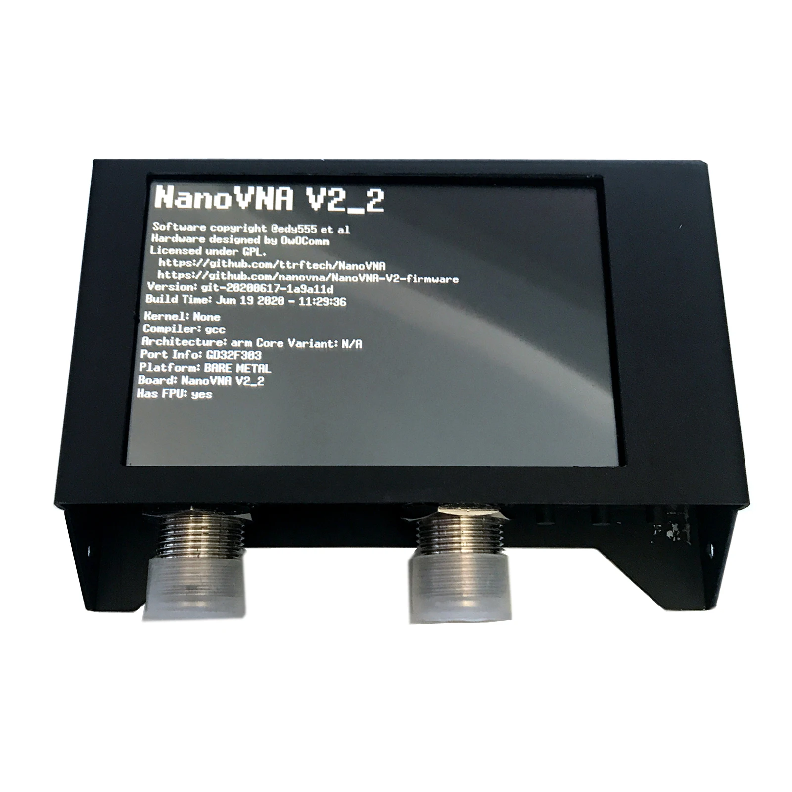 Analizzatore a 4 pollici dell'antenna di HF VHF UHF dell'analizzatore della rete di vettore della batteria di versione 2.2 mAh di NanoVNA V2 3GHz 3000 dell'esposizione SAA-2N