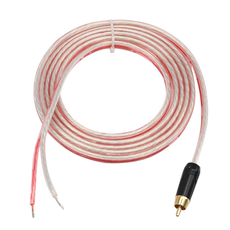 Ersatz Reparatur Lautsprecher Blanken Draht Kabel 5Ft mit RCA Stecker zu Stripped Enden