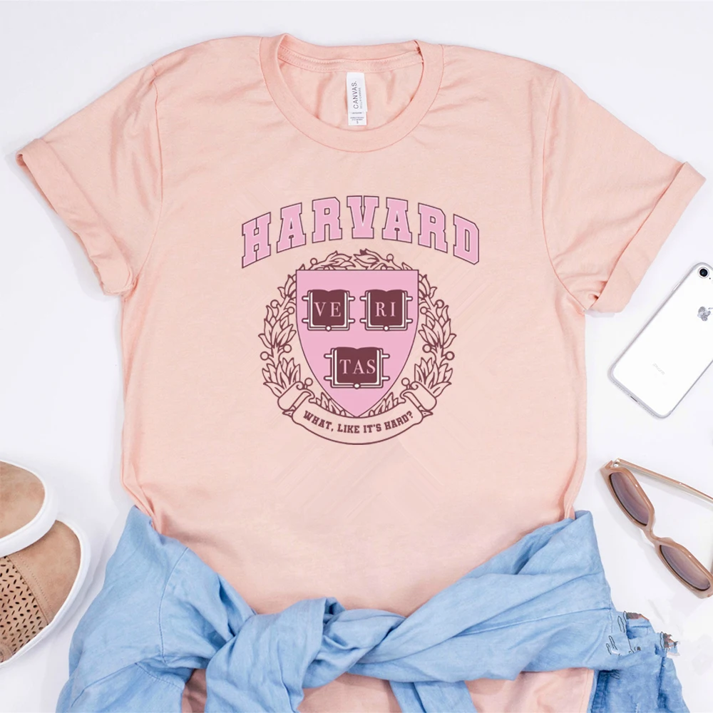 Harvard Legally Blonde Tee What Like It\'s Hard Funny University Collage T-shirt Tv Show Inspired Kawaii Graphic Tee Harajuku Top