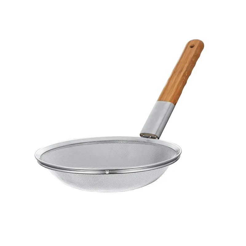 1PCS Large Strainer  Mesh Cook's  Colander Household  Size Stainless Steel Kitchen strainer  mesh 