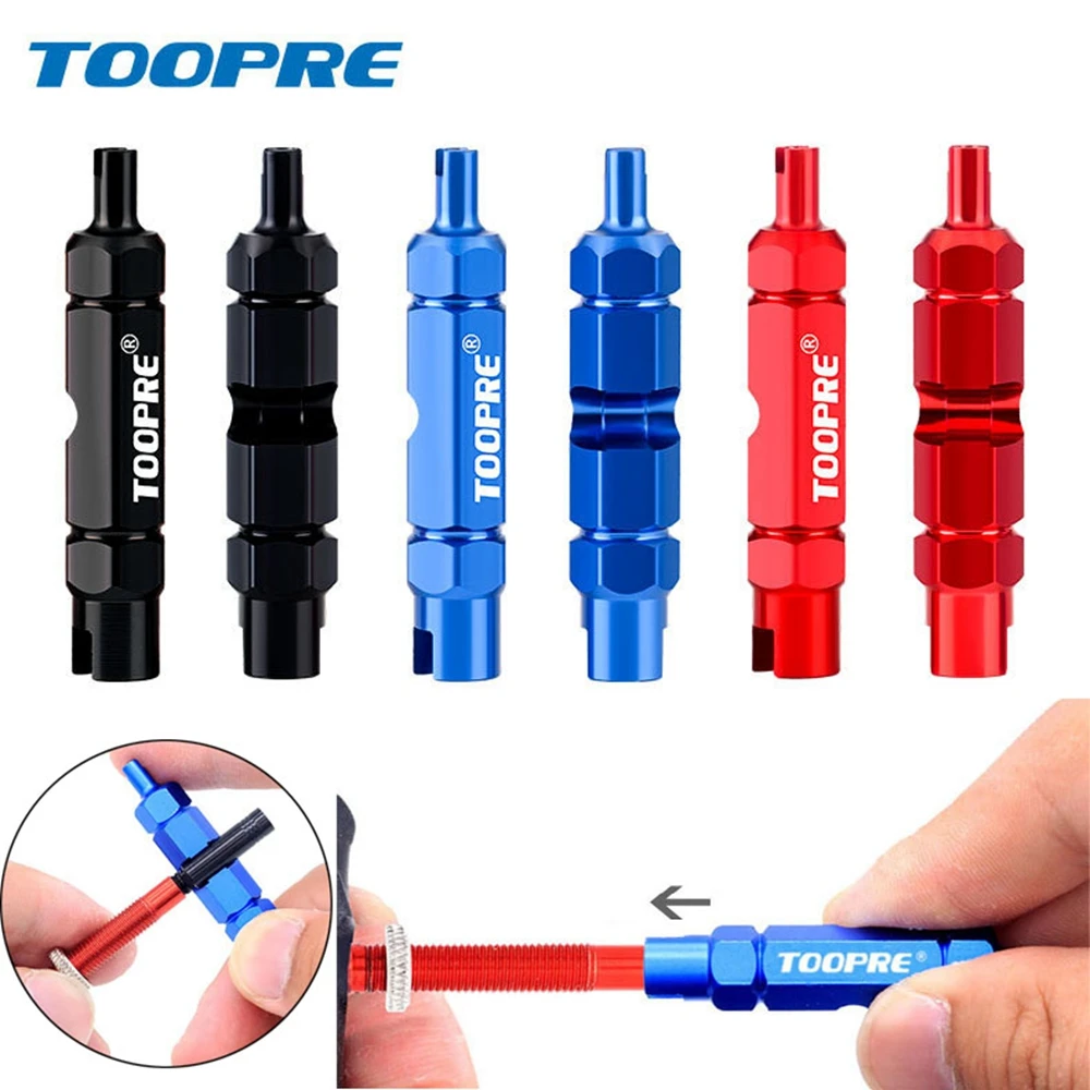 Bike Extension Rod Valve Core Remover Multifunction MTB Road Anti-slip Air Valve Spanner Disassembly Tool Bike Valve Tool