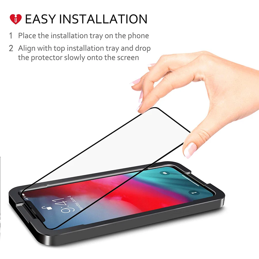 3Pack Screen Protector for iPhone 11 Pro Max 10X Stronger New Tempered Glass Protector free Applicator for iPhone 13 i12 Pro max