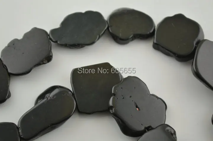 Wholesale Black Howlite Freeform Slab Stone Loose Beads 120 strands per lot