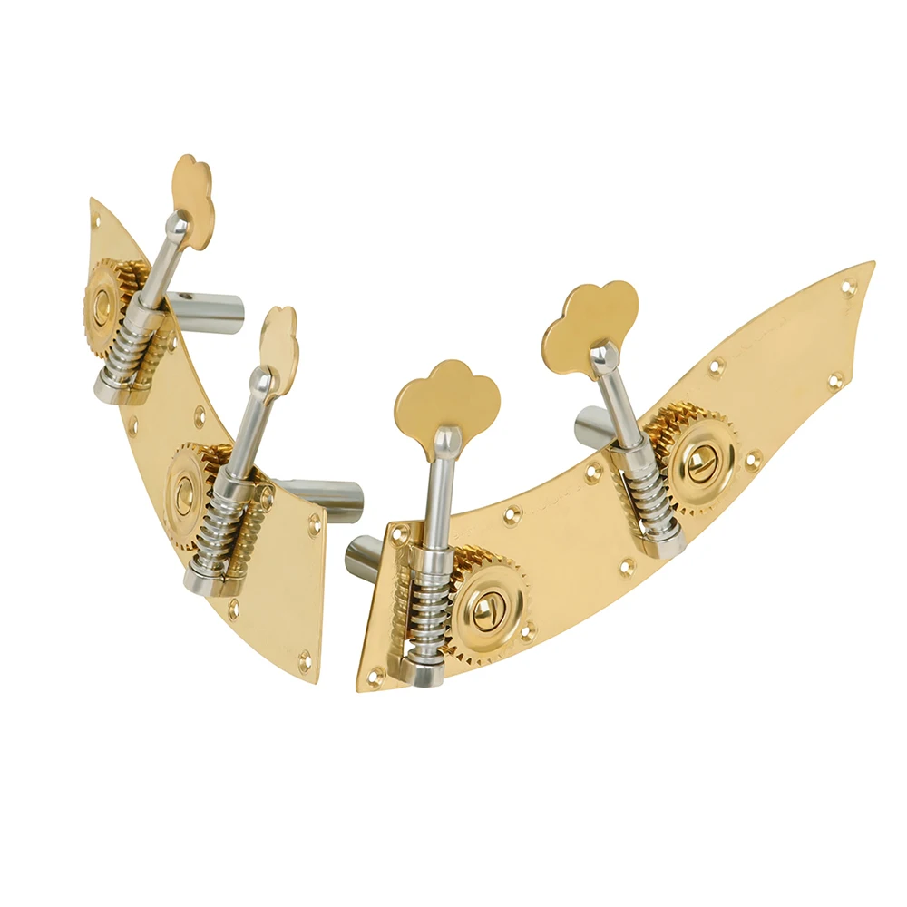 2 Teile/satz Bass Big Bass String Knopf Doppel Gold Metall Knopf Metall Doppel Tuning Knöpfe String Instrument Zubehör – Detail 3