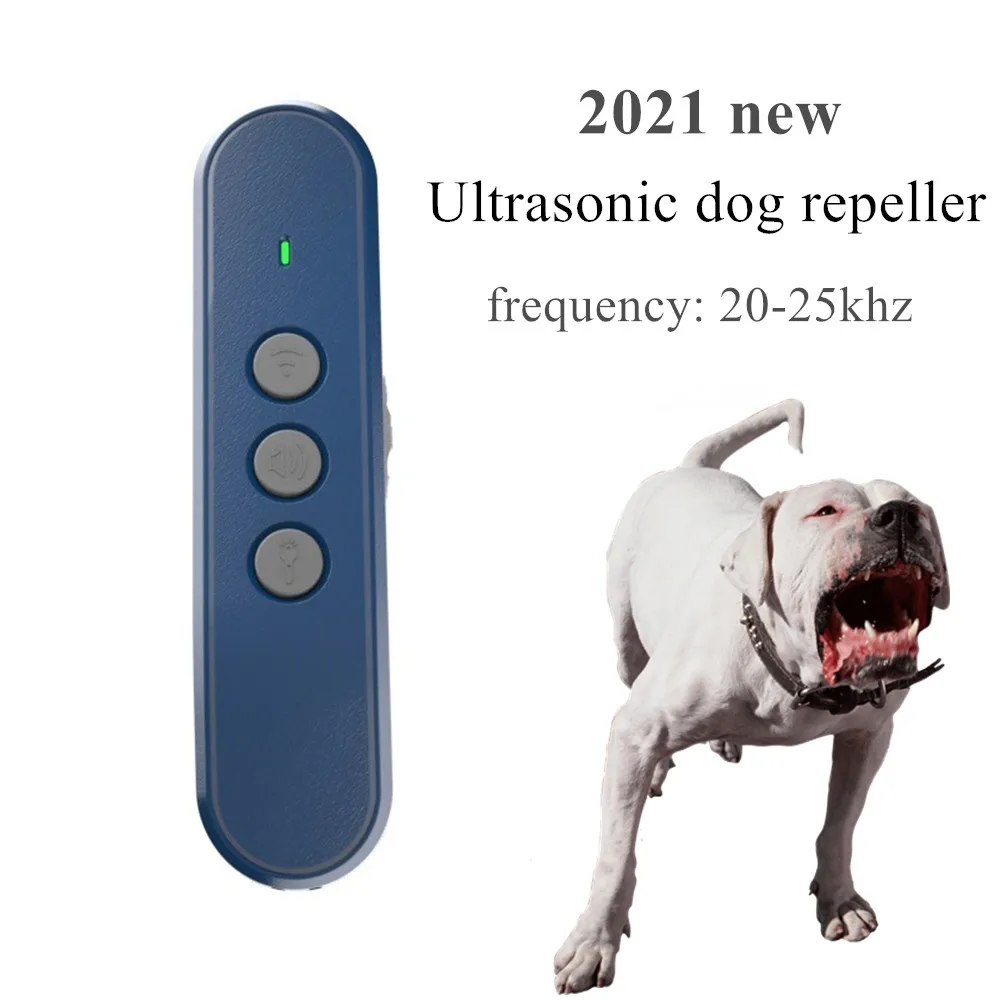 P03 3 in 1 Ultrasonic Dog Repeller Anti Barking Stop Bark Dog Training LED Anti Bark Dog Training Repeller Control Trainer