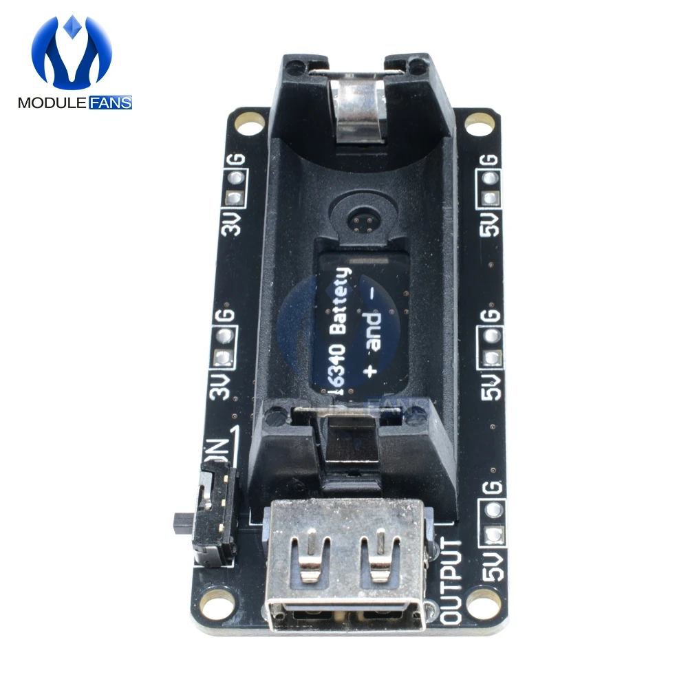 16340 Micro USB Power Bank Batterie Ladegerät Modul Dual Ausgang 3,3 V 5V Akku Halter Lithium-Batterie Lade bord – Detail 6