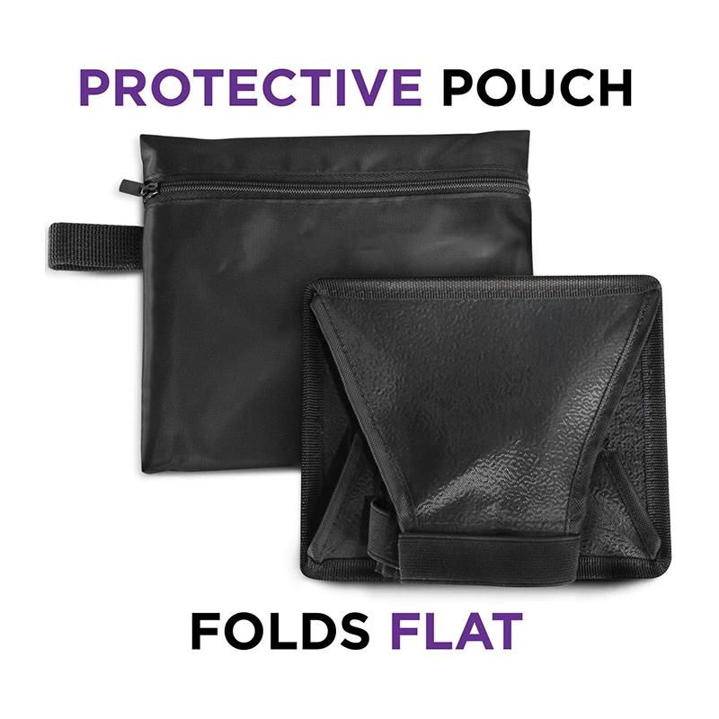 Refletor de flash universal para câmera, refletor de luz softbox, suave, com bolsa de armazenamento para câmera canon nikon, dropshipping