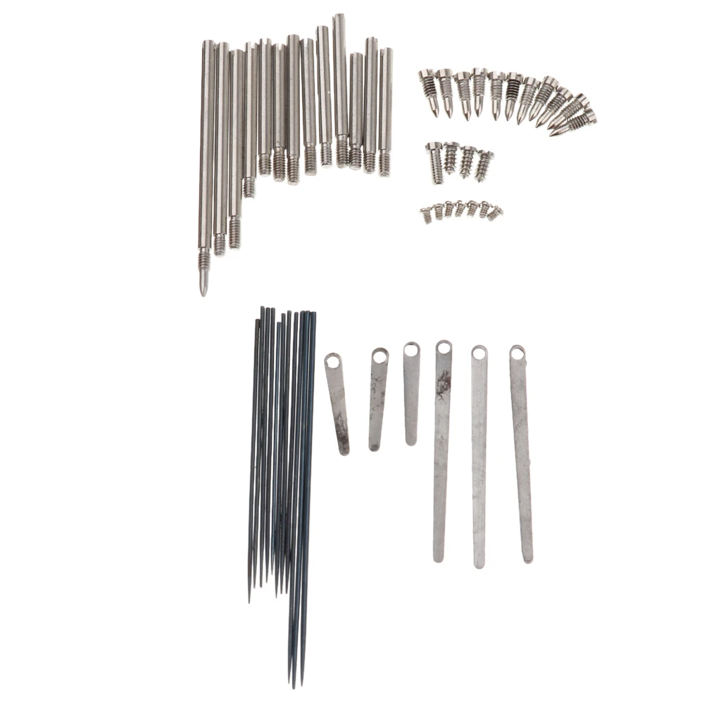 Tooyful 1 Set Clarinet Repair Tool Kit Steel Spring Leaf Key Rollers Screws Reed Needle Woodwind Parts Clarinet Maintenance Repa