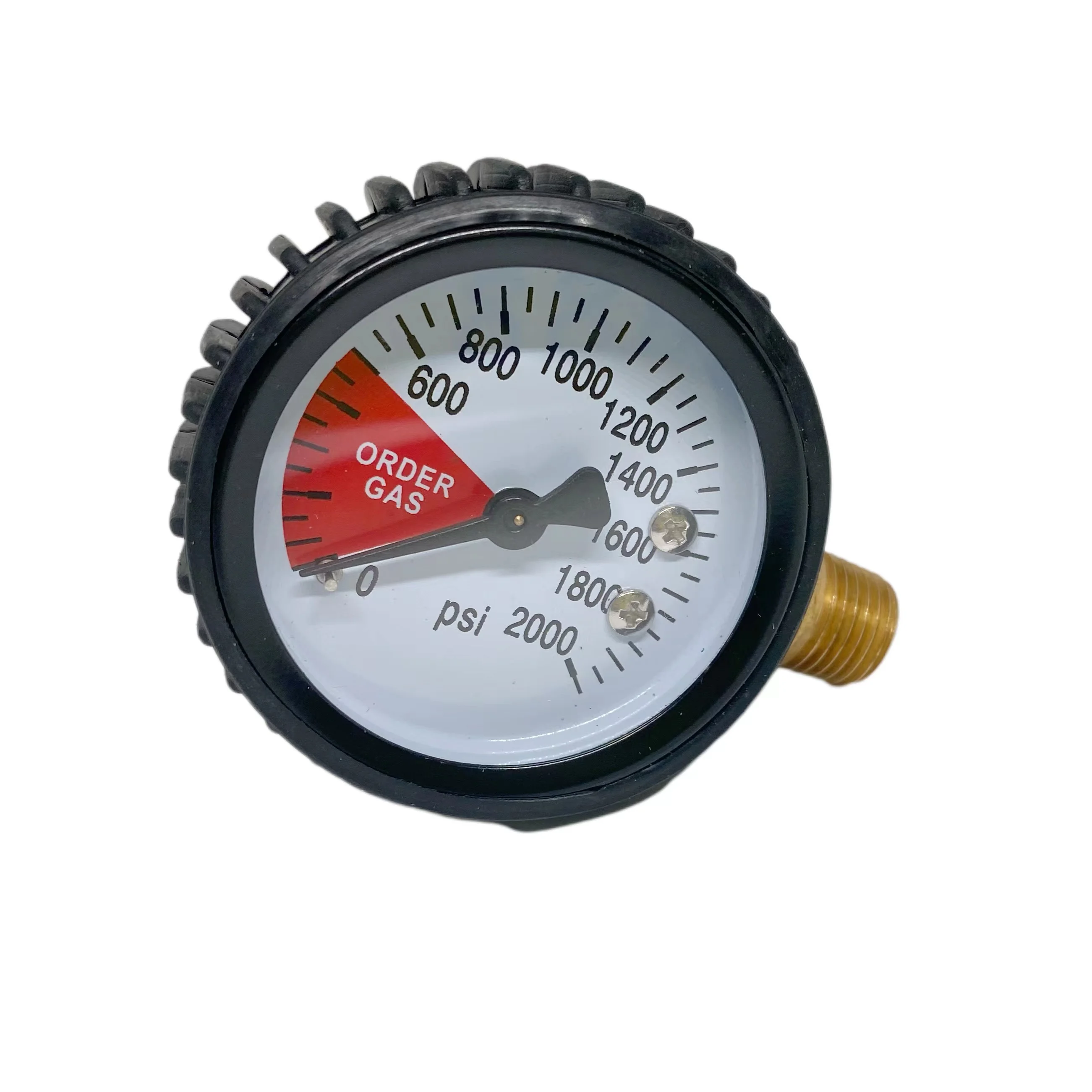 

High Pressure Regulator Gauge with cover, 0 ~ 2000 PSI, Right Hand Thread - 1/4"NPT, Co2 Regulator Replacement