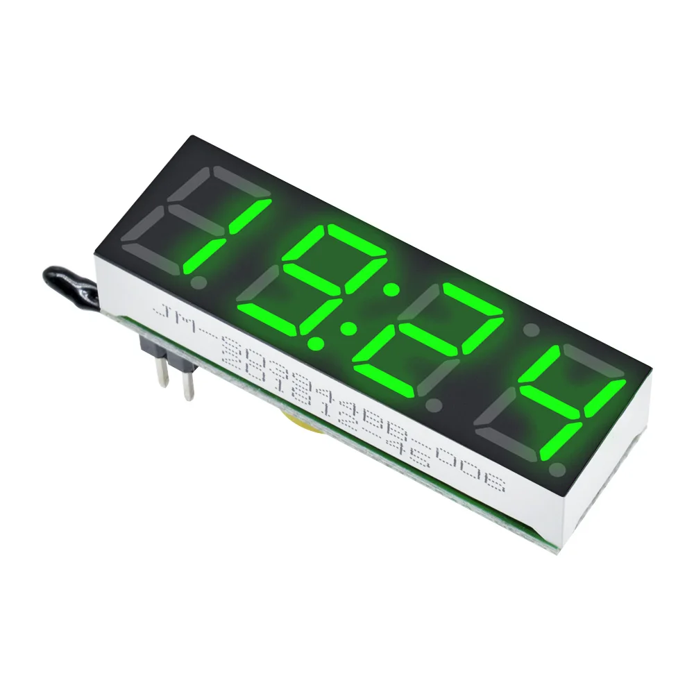 3 In 1 DS3231 Digital Clock+Thermometer+Voltmeter Module DC 5-30V Blue/Green/Red LED Display R8025 Time Temperature Voltage