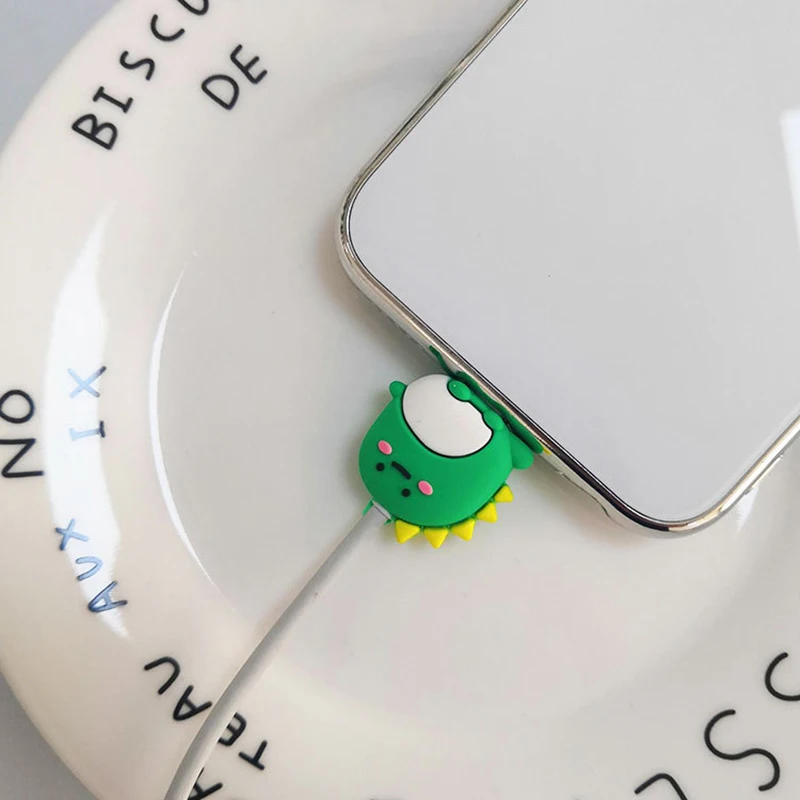 Kabel Biss Nette Tier Kabel Protector Für Iphone Usb Kabel Organizer Chompers Ladegerät Draht Halter Für Iphone Kabel Dropshipping