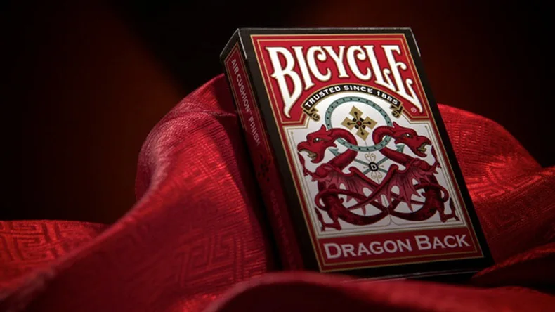 1 Deck Bicycle Dragon Back Red Standard Poker Playing Cards Magic Cards Poker Magic Tricks for Professional Magician Free Ship