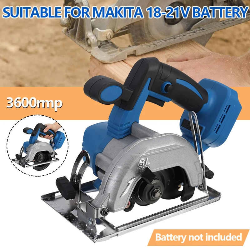 

125mm 1200W Electric Circular Saw Plunge Cut Track Cutting Wood Metal Tile Cutter Electric Saw for Makita 18V Battery Power Tool