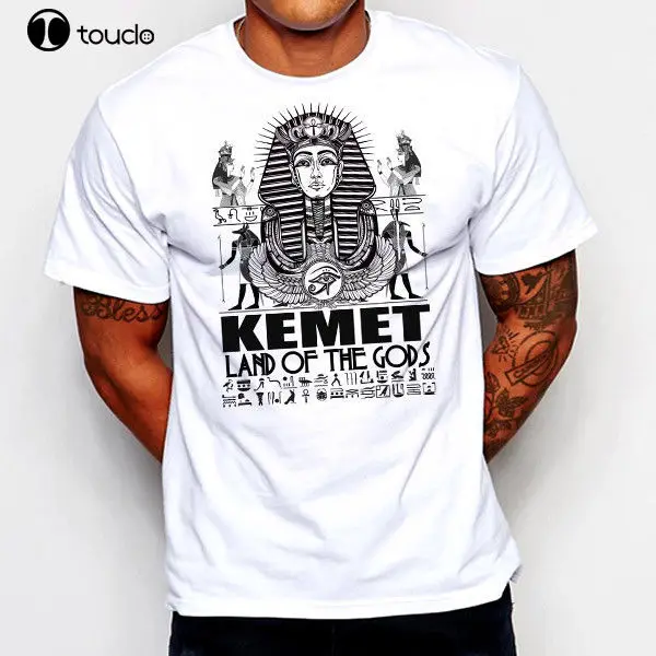 Newest Fashion Egyptian T-Shirt Egypt Kemet Pharaoh Ankh King Tut Eye Of Horus Ra Land Of Gods100% Cotton Humor  Tee Shirts