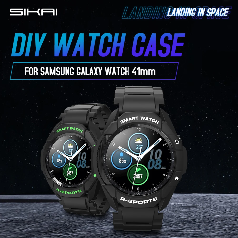 Sikai Case for Samsung Galaxy Watch 3 45mm 41mm Soft TPU Protective Bumper Cases For Samsung Galaxy Watch 3 41/45 mm