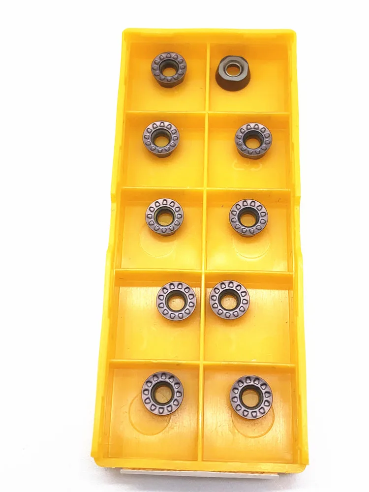 10PCS คาร์ไบด์แทรก RPMT08T2 MO VP15TF เครื่องมือตัดเครื่องมือ RPMT 08T2 Face Mill เครื่องกลึงโลหะ CNC