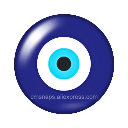 Lucky Turkish Greek Blue Eye evil eyes For jewelry 12mm/16mm/18mm/25mm Round photo glass cabochon demo flat back Making findings