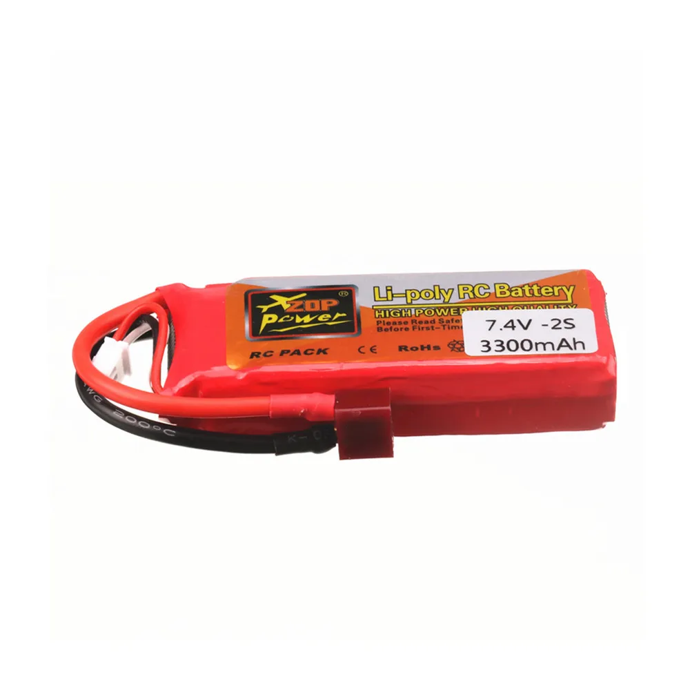 Original 7.4 Vแบตเตอรี่สำหรับWltoys 1/14 144001 RCรถเรือSpartsอะไหล่2S 7.4 V 3300MAh Lipoแบตเตอรี่T Plug 1Pcs 2Pcs