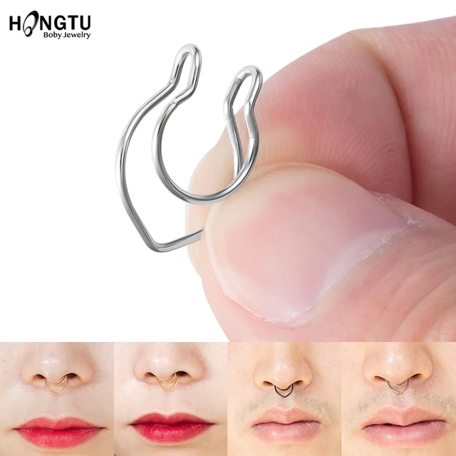 Non piercing nose ring online store