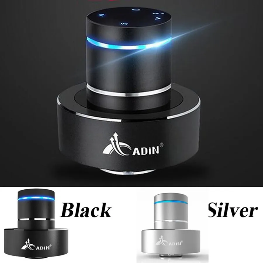 Adin 26w portatile in metallo a risonanza di vibrazione altoparlante Bluetooth Touch Mini Bass Wireless Music Subwoofer Mic altoparlanti musicali