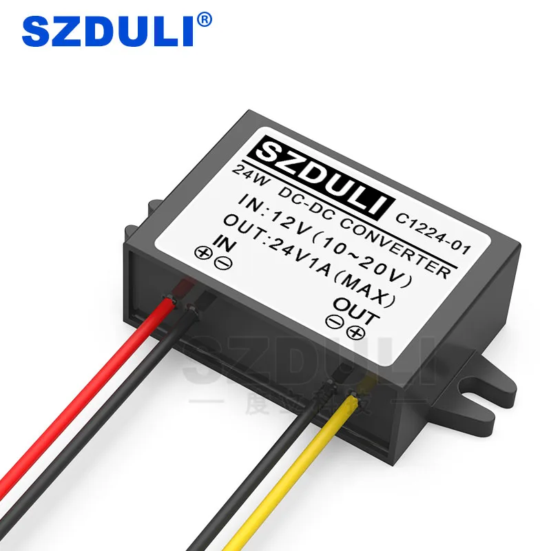 DC 12V to DC 24V 1A Boost Automotive Power Converter 12 Volt to 24 Volt Boost Regulator