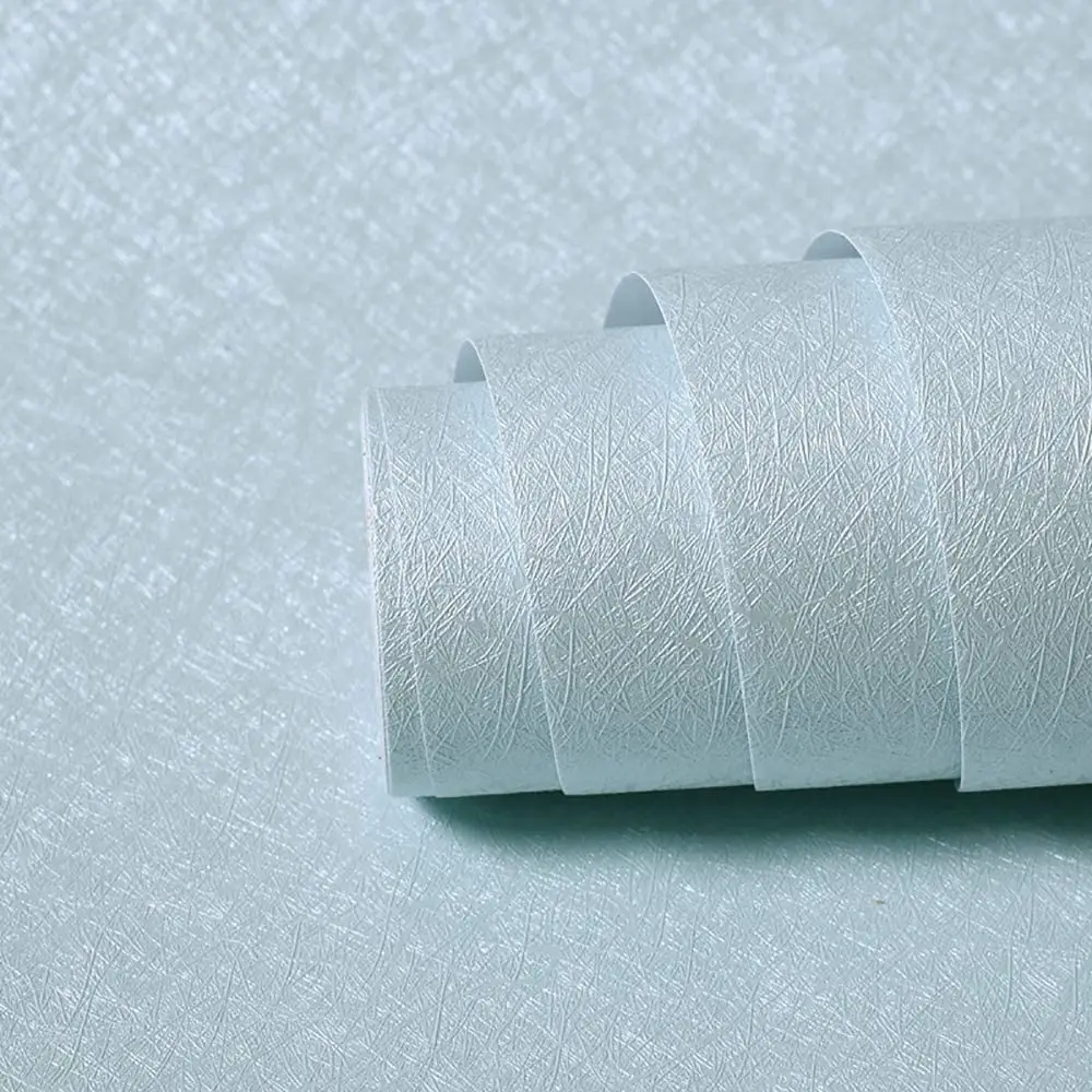 Weiß Einfarbig Selbst Klebe Tapete Geprägt Schälen und Stick Tapete Weiß/Schwarz/Rosa/Blau/Silber abnehmbare Vinyl Film