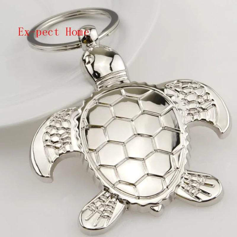 

100pcs Lovely Sea Turtle Keyring Keychain Classic 3D Pendant Key Bag Chain Creative Gift or Men Women