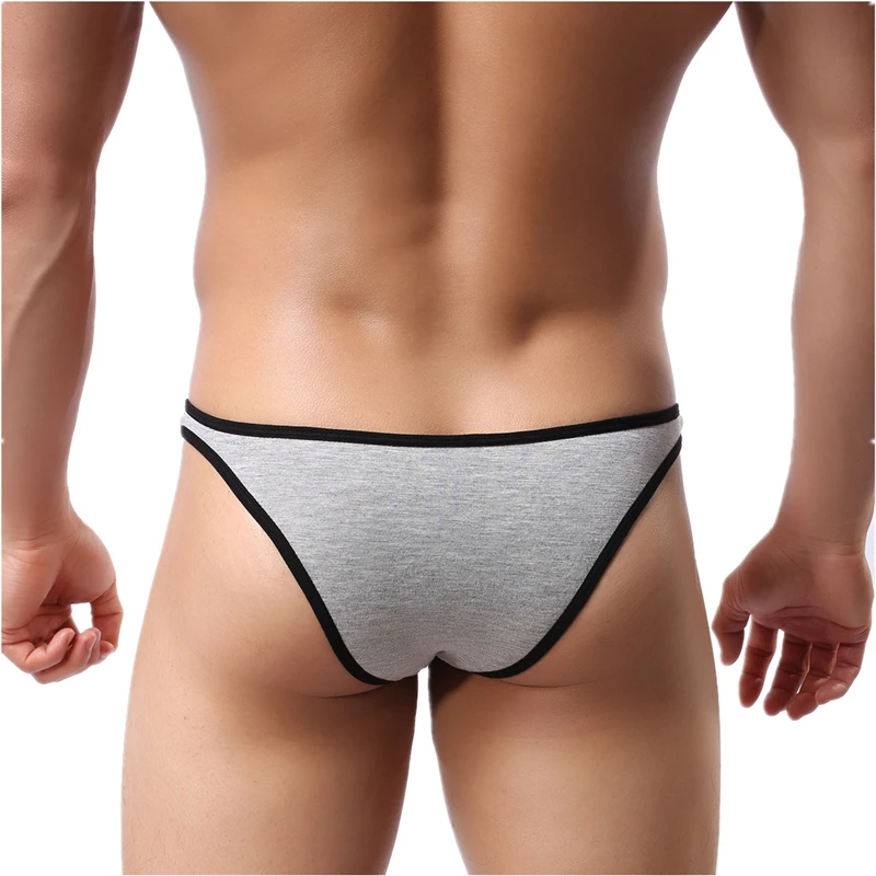 Sexy Underwear Men Briefs Jockstraps Modal Solid Cueca Masculina Low Waist Bikini Briefs Soft Bulge Pouch Gay Calzoncillos