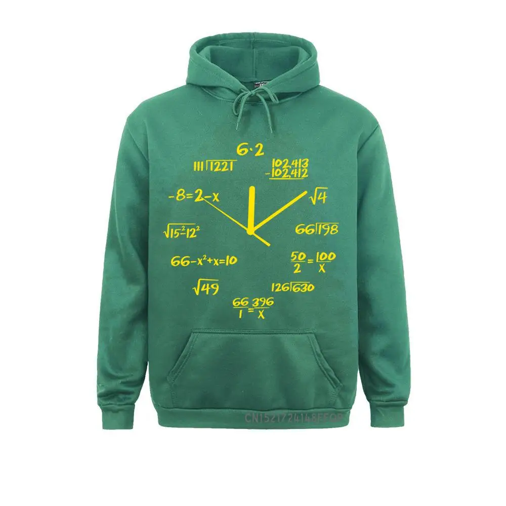 Hoodie Math Clock Print Funny Men Pocket Pullover Harajuku Male Hoodie Cool Winter Sweatshirt Mens Hooded Sweats