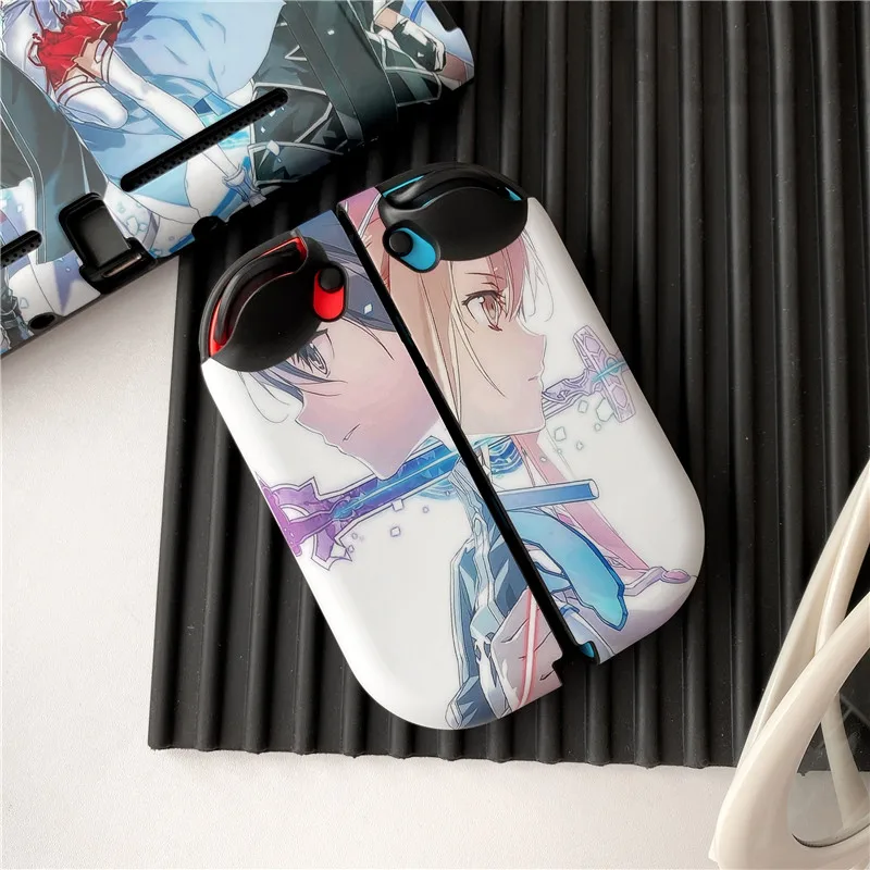 Sword Art Online For Nintendo Nintend Switch Cases Silicone Back Cover For Switch Lite Case Split Fashion Cute Cartoon Funda