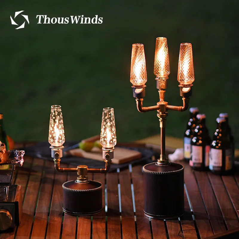 Thous Winds Gas Lantern Copper Bracket Outdoor Camping Gas Lamp Split Connector Lamp Holder Gas Lamp 1 To 2 Shunt Bracket