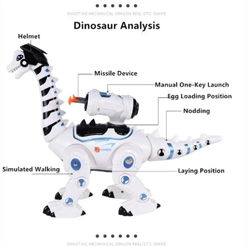 Simulation Eier Legen Dinosaurier Fernbedienung RC Roboter Dinosaurier Mit Walking Sound Licht Intelligente Schlacht Starten RC Dinosaurier Spielzeug