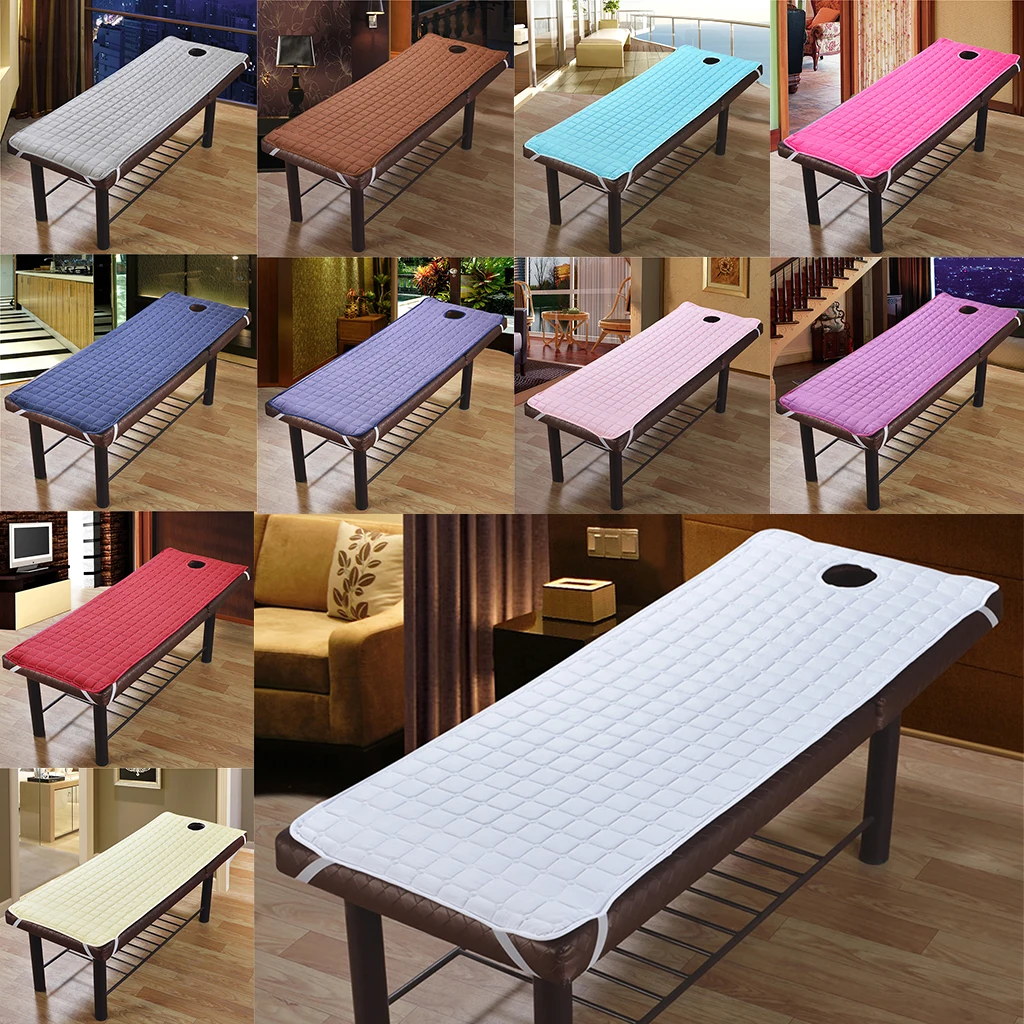 Beauty Salon Massage Bed Mattress Sheet with Face Breath Hole for Cosmetic SPA Beauty Salon Hotel Hospital