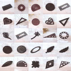 Triangles lemon slice loving heart Non-stick Silicone Chocolate Mold Ice Molds Cake Mould Bakeware Baking Tools