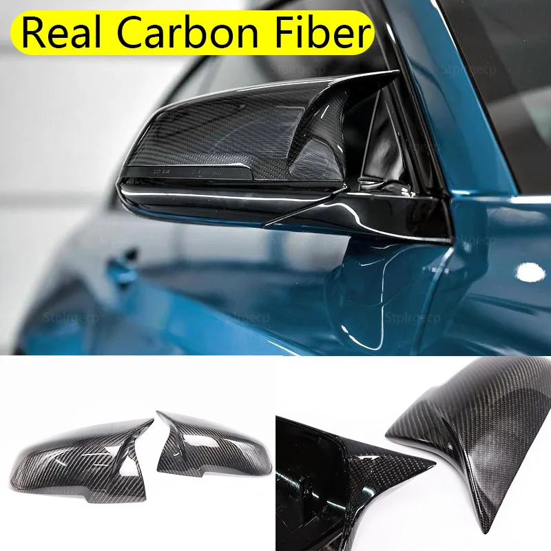 

for BMW 1 2 3 4 x i3 series 320i 328i 330i 335i 218i 220i 228i 420i 428i 435i Real Carbon Fiber Rear View Mirror Cover Cap