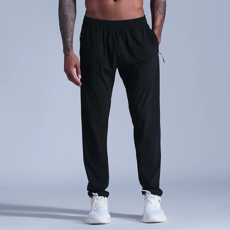 Gym Pants Men Running Sports Basketball Breathable Pants Loose Jogging Sweatpants Black Causal 2021 Pockets Training Trousers