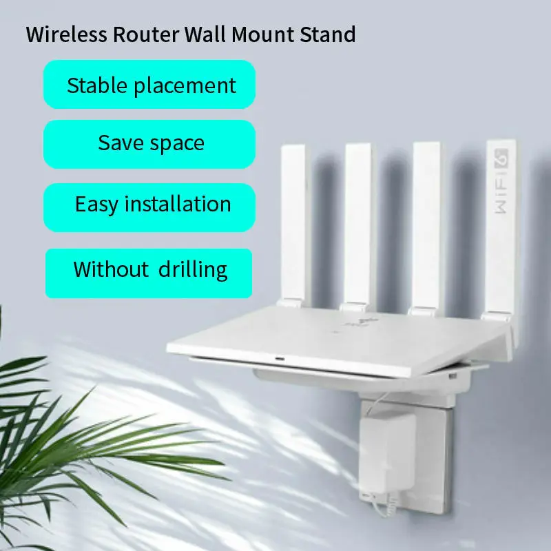 Wireless Router Stand Wall Mount Bracket Outlet Shelf for Pad/Speaker/Surveillance Camera/ Wireless Router Wall Mount Stand