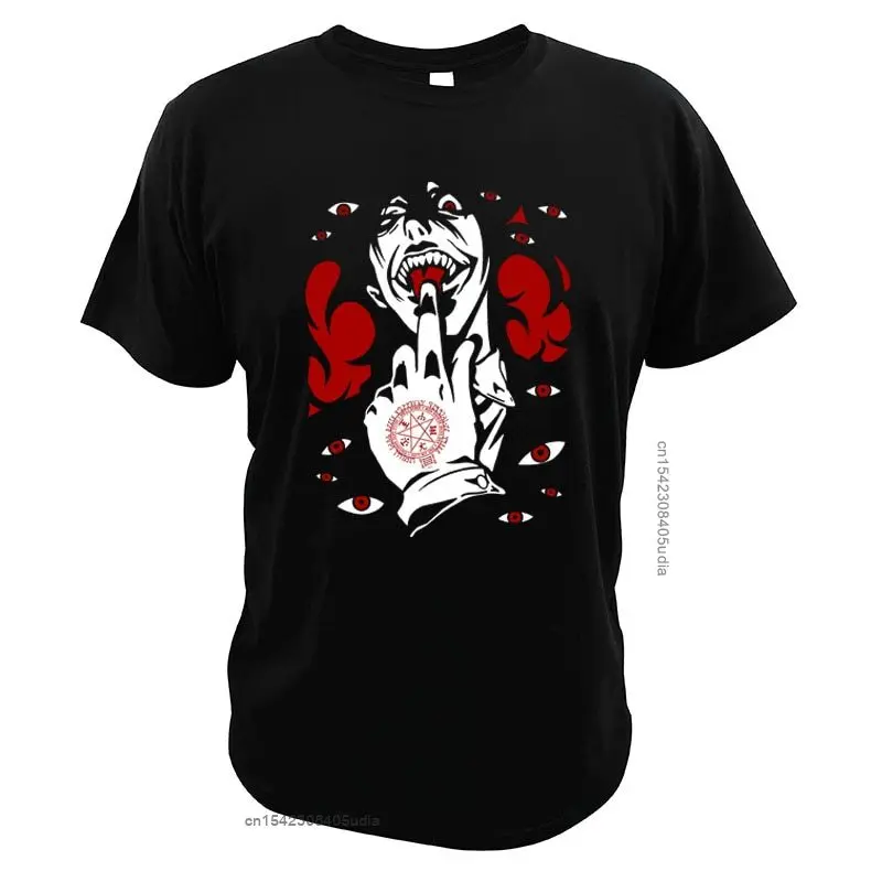 Alucard T Shirt Hellsing Mashup Manga Series Great Design High Quality Digital Print Casual Summer T-Shirt